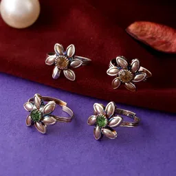 Silvermerc Designs Silver-Plated Handcrafted Toe Rings-picture-33