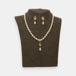 Sri Jagdamba Pearls Gold-Plated Delightful Pearl Set for Women-picture-35