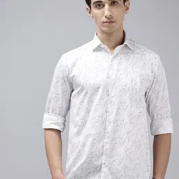 Park Avenue Slim Fit Floral Printed Pure Cotton Casual Shirt-picture-32