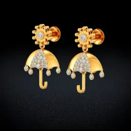 Joyalukkas Gold 22K Gamp Dangler Earrings for Women-picture-14