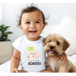 Lillypupp Infants Printed Pure Cotton Bodysuit image 3