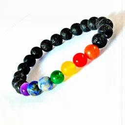 Divine souvenirs Unisex Artificial Beaded Elasticated Bracelet-picture-13