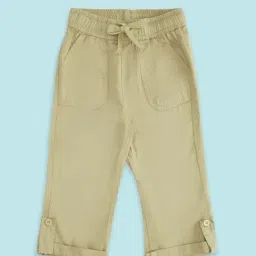 Pantaloons Baby Beige Cotton Regular Fit Trousers-picture-13