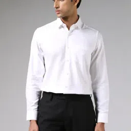 WES Formals by Westside Solid White Slim Fit Shirt-image-31