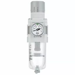 SMC AW-A Filter Regulator, 5 μm, G 3/8, Auto, 0.5 - 7 bar, AW40-F03BDG-A-picture-1