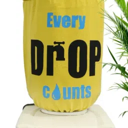 Swayam Printed Yellow & Black Cotton Water Bottle Cover for 20 Liter Jar-picture-35
