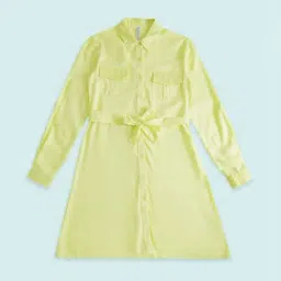 Pantaloons Junior Yellow Regular Fit Full Sleeves Dress-image-17