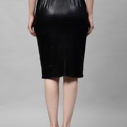 Athena Black Knee Length Skirt image 5