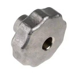 RS PRO Silver Multiple Lobes Clamping Knob M10 Threaded Through Hole, 478989 image 3