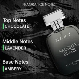 NEXT CARE Long Lasting Naughty Black Perfume- 60ml image 3