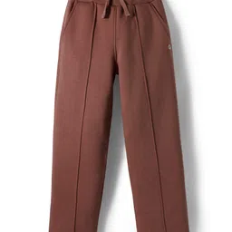 Femea Fleece Knit Solid Track Pants - Brown-picture-18