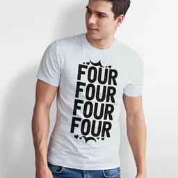 Seekbuylove Men Typography Printed Bio Finish T-shirt image 2