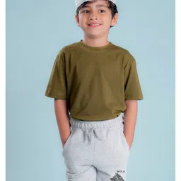 NUSYL Cotton Blend Wolf Printed Shorts - Grey image 4