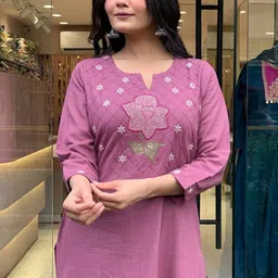 Siya Fashion Women Floral Embroidered Regular Kurta with Palazzos & Dupatta image 5