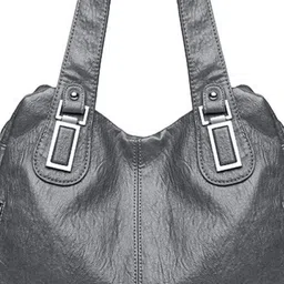 KPOP Women Solid Structured Shoulder Bag image 3