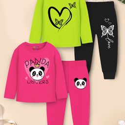 YK X Trampoline Girls Printed T-shirt with Pyjamas-picture-43