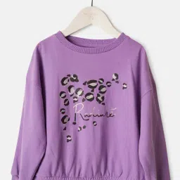 Angel & Rocket Kids Lavender Printed Full Sleeves Sweatshirt-picture-26