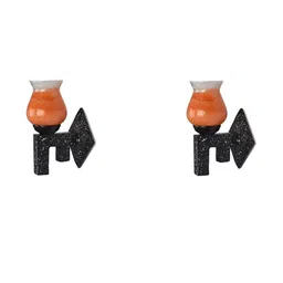 SOMIL Orange Glass Cylinder Printed Wall Lamps-picture-11