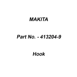Makita Hook Suitable For BAP001G, Part No 413204-9-picture-16