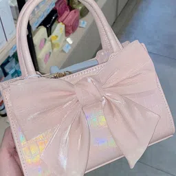 CORSICA PU Small Shopper Sling Bag With Bow Detail-image-34