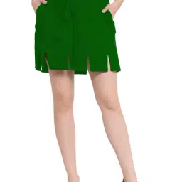 PATRORNA Dark Green Mini Skirt-picture-18