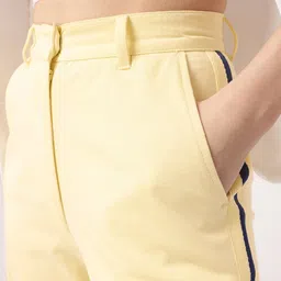 dressberry Women Feminine Sunny Pop Side Stripes Regular Trousers image 3