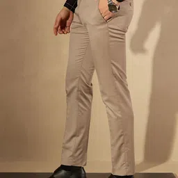 DENNISON Men Smart Tapered Fit Easy Wash Trousers image 2