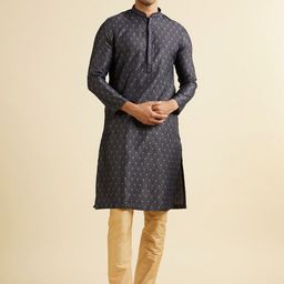 Manyavar Men Regular Kurta with Pyjamas-picture-31