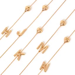 Accessorize Heart Shaped & Initial K Minimal Chain image 3