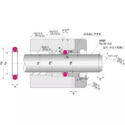 NOK φ375x390 mm SPNC Type PTFE + Nitrile Rubber Packing Rod Seal, SPNC 375 390 10.5-picture-36