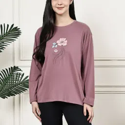 Kanvin Women Pink Full Sleeves Regular T-Shirt-picture-21