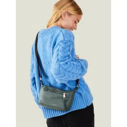 Accessorize London Women'S Green Mini Soft Casual Sling Bag image 1