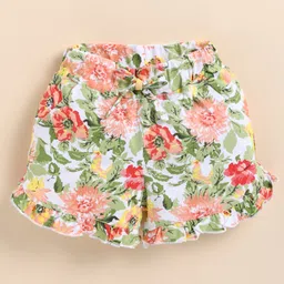 Biskid Sinker Floral Printed Shorts - Green-picture-24