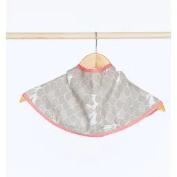 Cocoon Care 0 to 6 Months 2 in 1 Bamboo Bib and Burp Cloth  ultra soft highly absorbent - Grey image 3