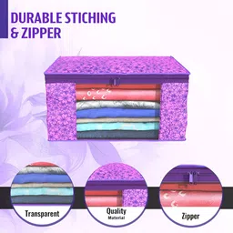 Aura Purple & Pink 9 Pieces Foldable Multi-Utility Organisers image 3