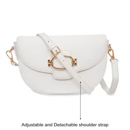 United Colors of Benetton Textured Structured Sling Bag image 5