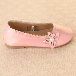 Cute Walk by Babyhug Slip On Ballerina With Pearl Applique -Pink image 4
