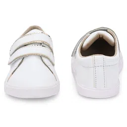TUSKEY Foil Detailed Double Velcro Closure Shoes - White image 5