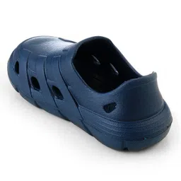 HOPPA SWEDEN Solid Slip On Perforated Clogs - Navy Blue image 5