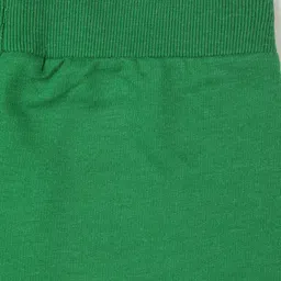 ALAN JONES Cotton Blend Knit Vibin & Thrivin Text Printed Shorts - Green image 5