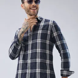 VASTRADO Men Classic Slim Fit Multi Stripes Striped Casual Shirt-image-75