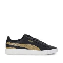 Puma Kids Vikky v3 Nova Jr Black & Gold Casual Sneakers-image-12