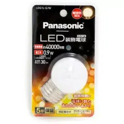 Panasonic LED Bulbs, Decorative Type LDT1LGE12 73829315 - Made In Japan image 1