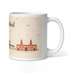 Mr UVD White & Pink Graphic Printed Ceramic Glossy Mug 350 ml image 4