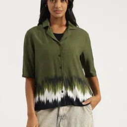 United Colors of Benetton Resort Collar Ombre Shirt-picture-28