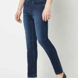 Crimsoune Club Blue Slim Fit Lightly Washed Jeans image 3