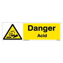 SUNSIGNS Danger Acid Signages Size 300x100 mm HP Print + Vinyl + Sun Board, SN0104-picture-48