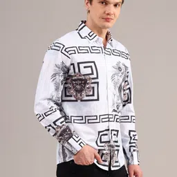 LIMEROAD Men Printed Casual Shirt image 2