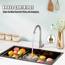 fastgear GENERIC Sink Tap Brass & Steel Chrome Finish Silver, FG979 (Pack of 3) image 2