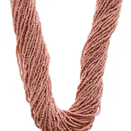 Bamboo Tree Jewels Pink Metal Handcrafted Necklace image 1